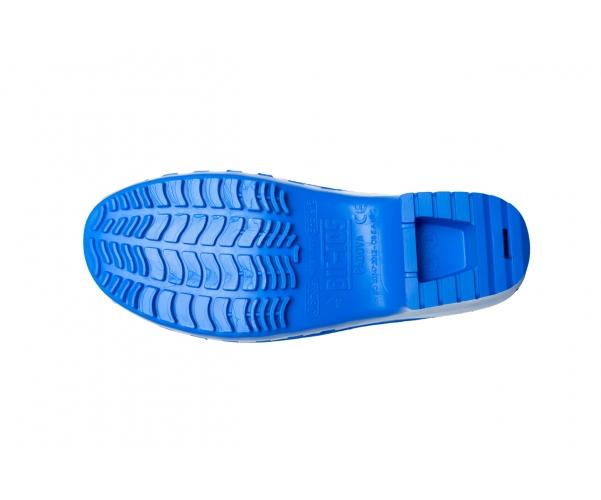 Zoccoli Sanitari Calzuro Classic S Senza Fori Superiori, Antistatici E Autoclavabili, Suola Antiscivolo, Taglia 38-39, Azzurro